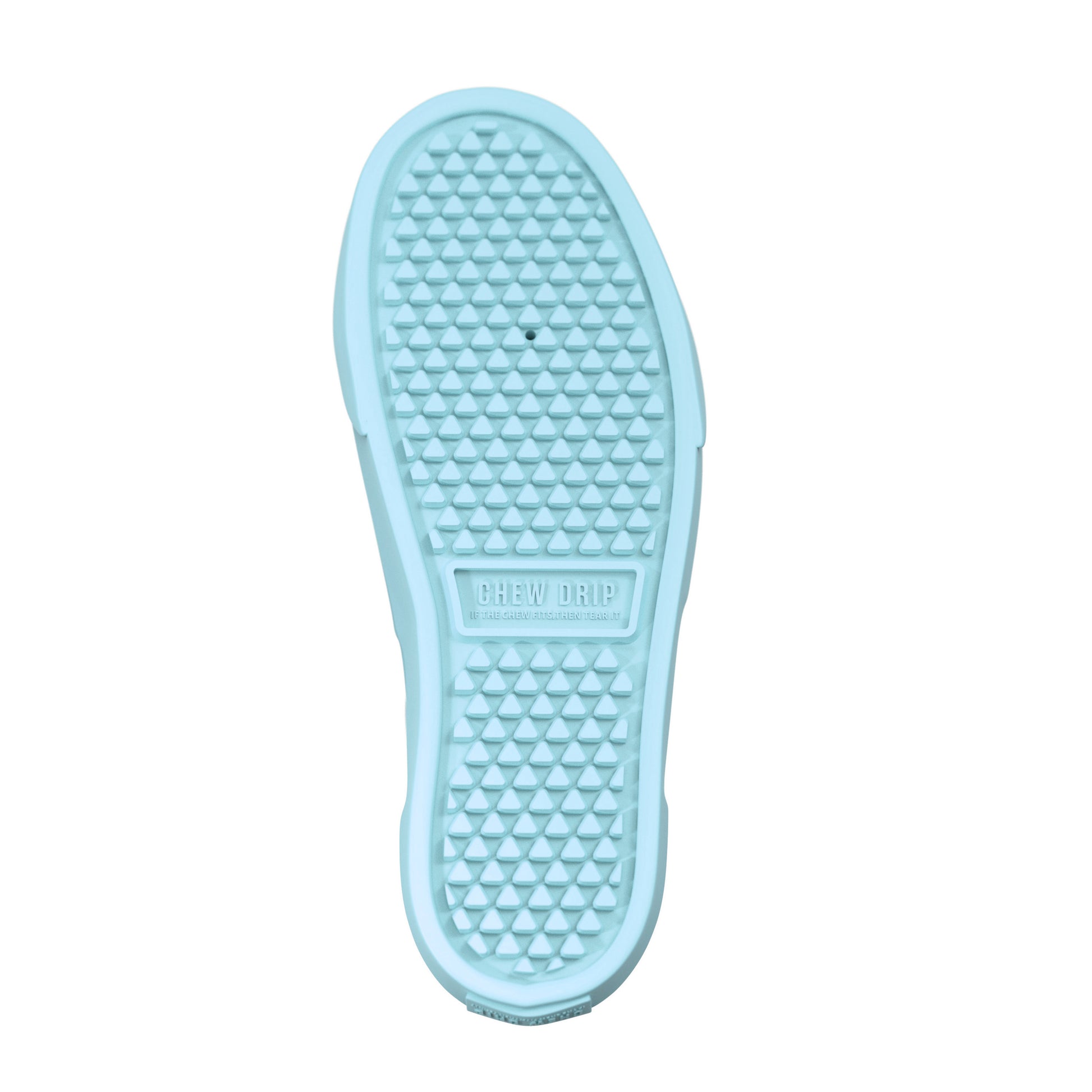 Blue Sneaker Shoe Dog Chew Toy Natural Rubber Knobby Texture