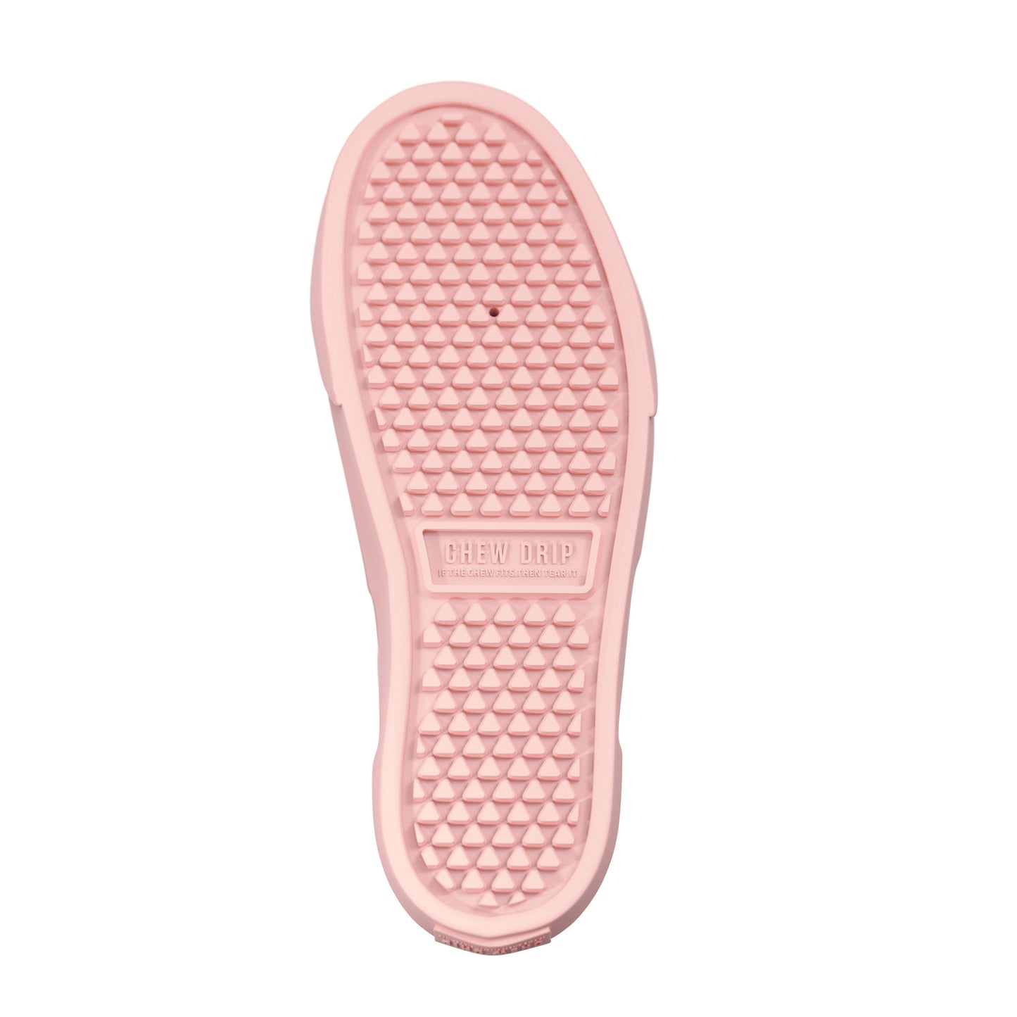 Pink Sneaker Shoe Dog Chew Toy Natural Rubber Knobby Texture