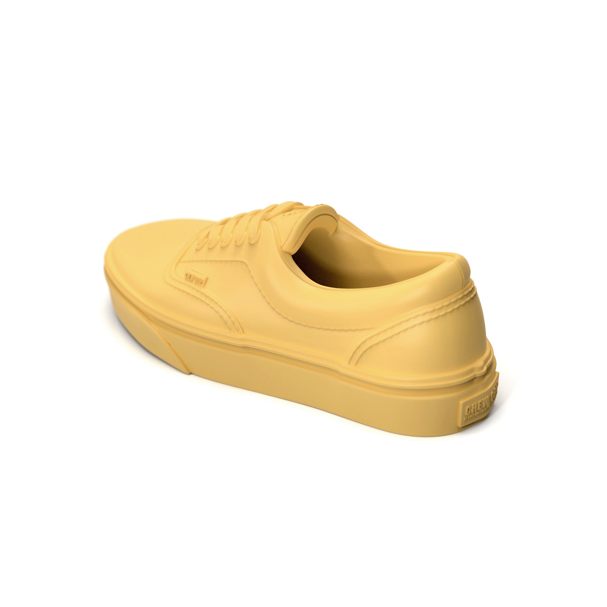 Yellow Sneaker Shoe Dog Chew Toy Natural Rubber